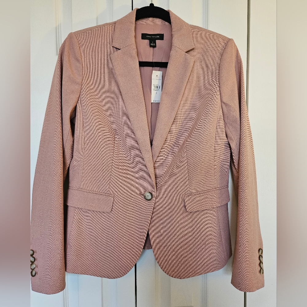 Ann Taylor Pink Blazer Size 2